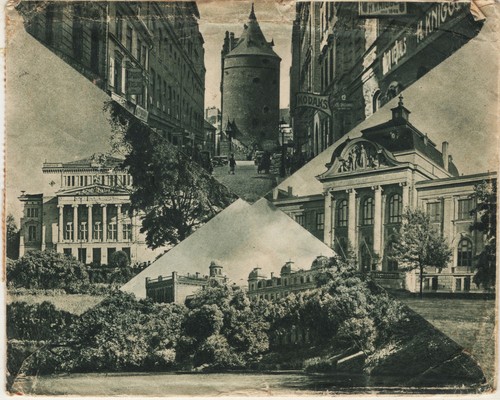 1939 Latvija Latvia RIGA ornate Architecture cover +Letter USA - Picture 2 of 3