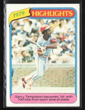 1980 Topps #5 Garry Templeton EX/NM