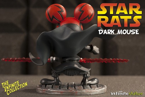 Rat-Man Statue Infinite Collection #4 Dark Mouse (Star Wars Parody) Resin Statue - Foto 4 di 7
