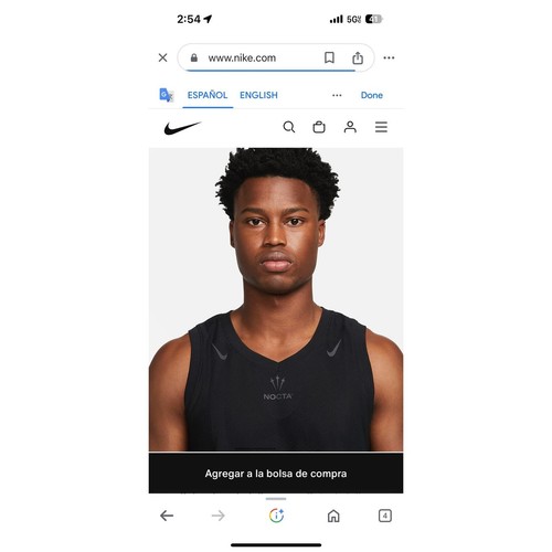 Nike x Drake NOCTA Men’s Basketball Jersey Sleeveless Athletic XS Black - Picture 3 of 16