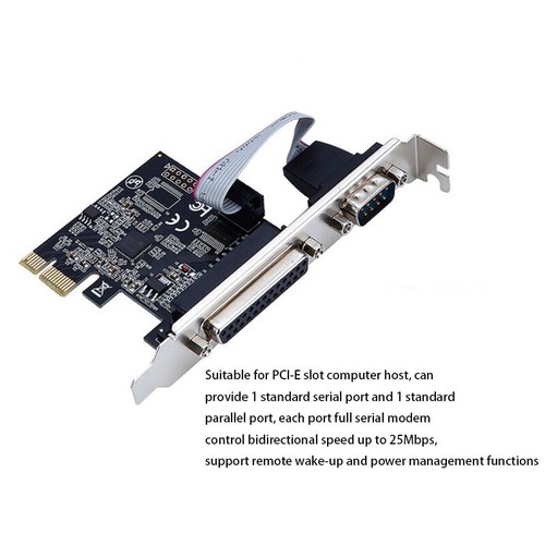 Expansion card Extender PCIe Converter PCIe express to parallel serial port card - Picture 3 of 10