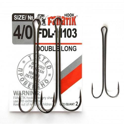 FANATIK Angel Doppelhaken DOUBLE LONG FDL-11103 hook Gummiköder Silikonköder - Bild 13 von 13