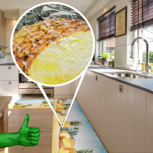 Küchenteppich Teppich Küchenläufer Teppichläufer waschbar rutschfest Breite 52cm - Bild 32 von 61