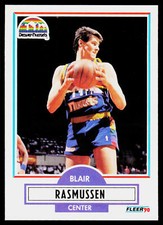 Blair Rasmussen, 1990-91 Fleer, #52, Denver Nuggets,