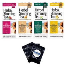 Herbal Slimming Tea Variety 4 Assorted Flavors 24 Count 4 Pack Healthy Digestion