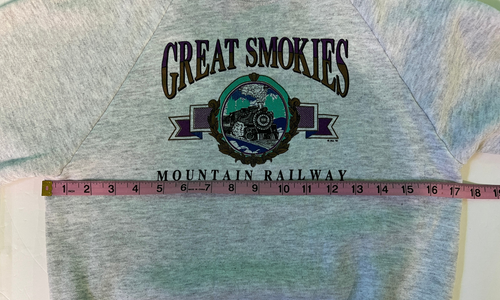 Great Smokies Mountain Railway Sweater Kids L 14-16 Vintage Sweatshirt-C1 - Picture 4 of 11