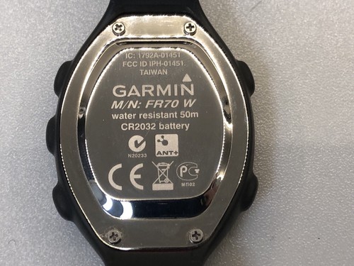 Pink Garmin FR70 W Watch + Heart Rate Monitor HRM1G w/ ANT+ USB2/Manual NEW BATT - Picture 4 of 11