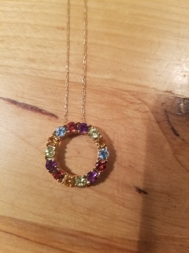 14k gold necklaces with pendants preowned - Picture 3 of 11