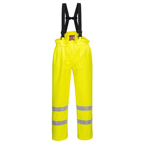 Portwest Hi-Vis Antistatic Flame Resistant Bib & Brace Waterproof Trousers S780 - Bild 13 von 14