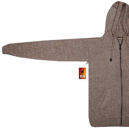 SUÉTER SUDADERA CON CAPUCHA CREMALLERA ALPACA MACIZA ALPACA ANDINA HECHO A MANO PARA MUJER TALLA S - Imagen 5 de 8