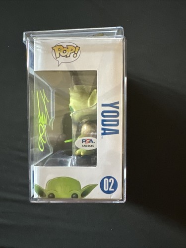 Frank Oz Signed Original Big Font Yoda Funko 02 Ultra Rare Star Wars PSA AN93545 - Picture 2 of 5