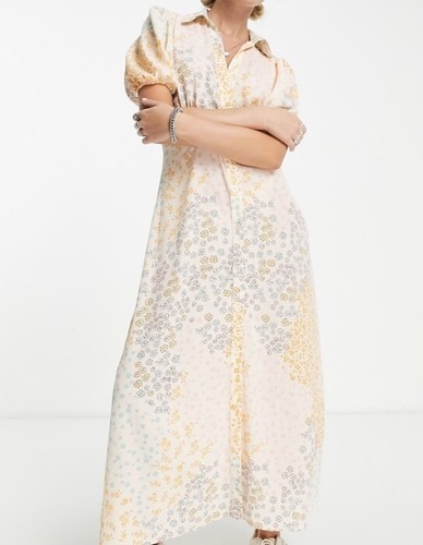 NWT NEW ASOS DESIGN ultimate midi tea dress in Mixed Scale floral print US 4 UK8 - Picture 8 of 10