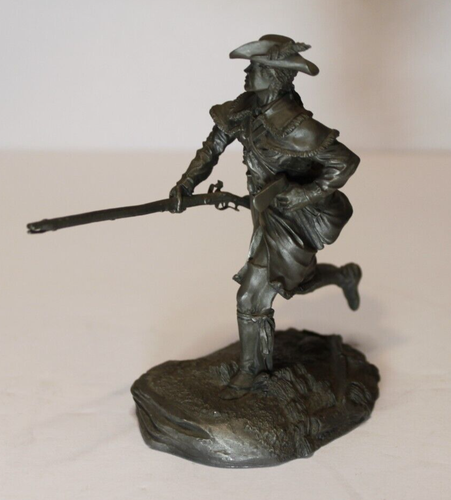 Franklin Mint Fighting Men American Revolution Pewter Rifleman Thompson's PA