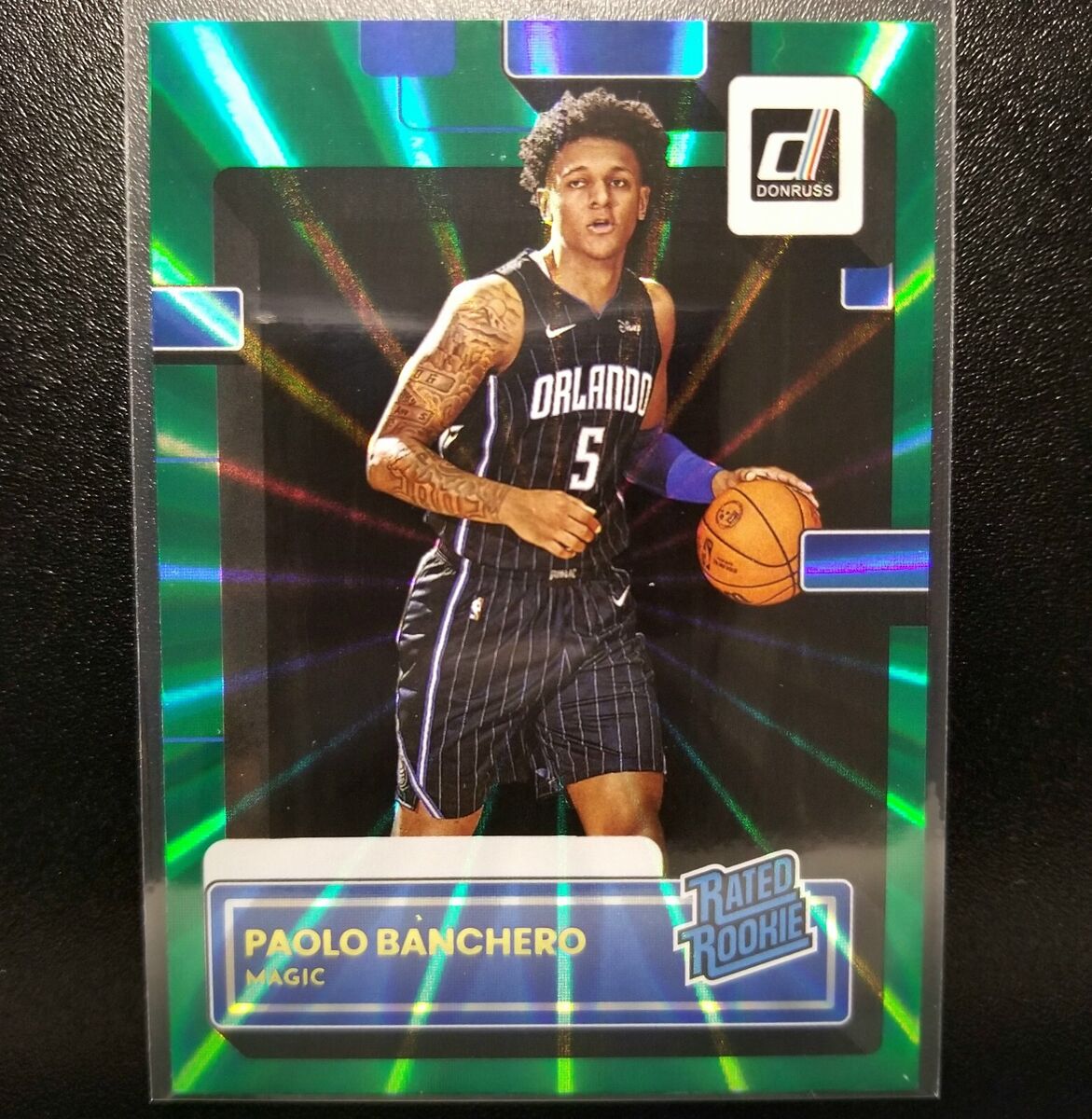 2022-23 Donruss Rated Rookie Paolo Banchero #201 Green Holo 2022-23 Donruss Rated Rookie Paolo Banchero #201 Green Holo