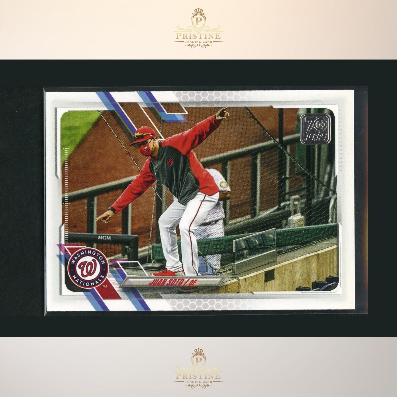 JUAN SOTO 2021 Topps Series 1 #330 Wearing Mask SSP Photo Variation *NATIONALS*