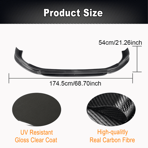 Carbon Frontansatz Frontlippe Spoilerlippe für VW GOLF 7 VII R R-LINE 2014-2017 - Bild 8 von 13