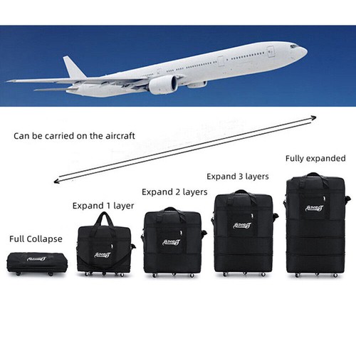 42" Extra Large Lightweight Luggage Trolley Suitcase Travel Bag Handbag BAG NEW - Picture 4 of 14