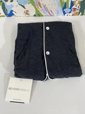 Beyond Yoga Featherweight Wind Down Buttoned Sleep Shirt Women's Size Medium 