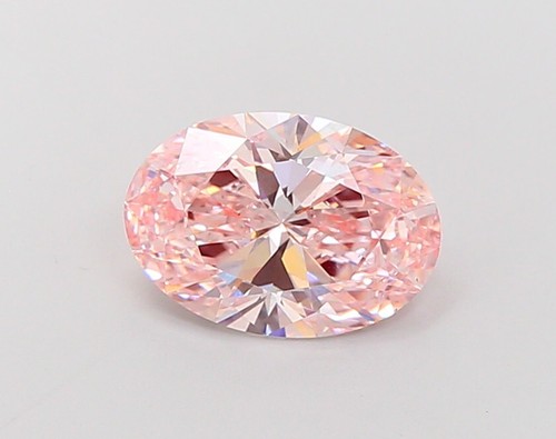 3 CT Pink Oval Lab Grown Diamond For Engagement Ring - IGI Certified - Picture 4 of 4