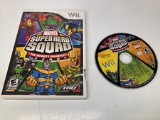 Marvel Super Hero Squad The Infinity Gaunlet Game and Case Nintendo Wii