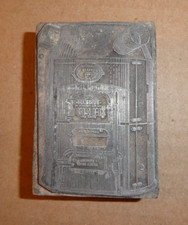 Vintage Wood Metal Letterpress Print Block Stamp Sunbeam Furnace