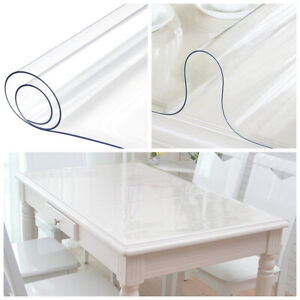 PVC-Clear-Rectangular-Table-Cover-Protector-Transparent-Tablecloth-Waterproof