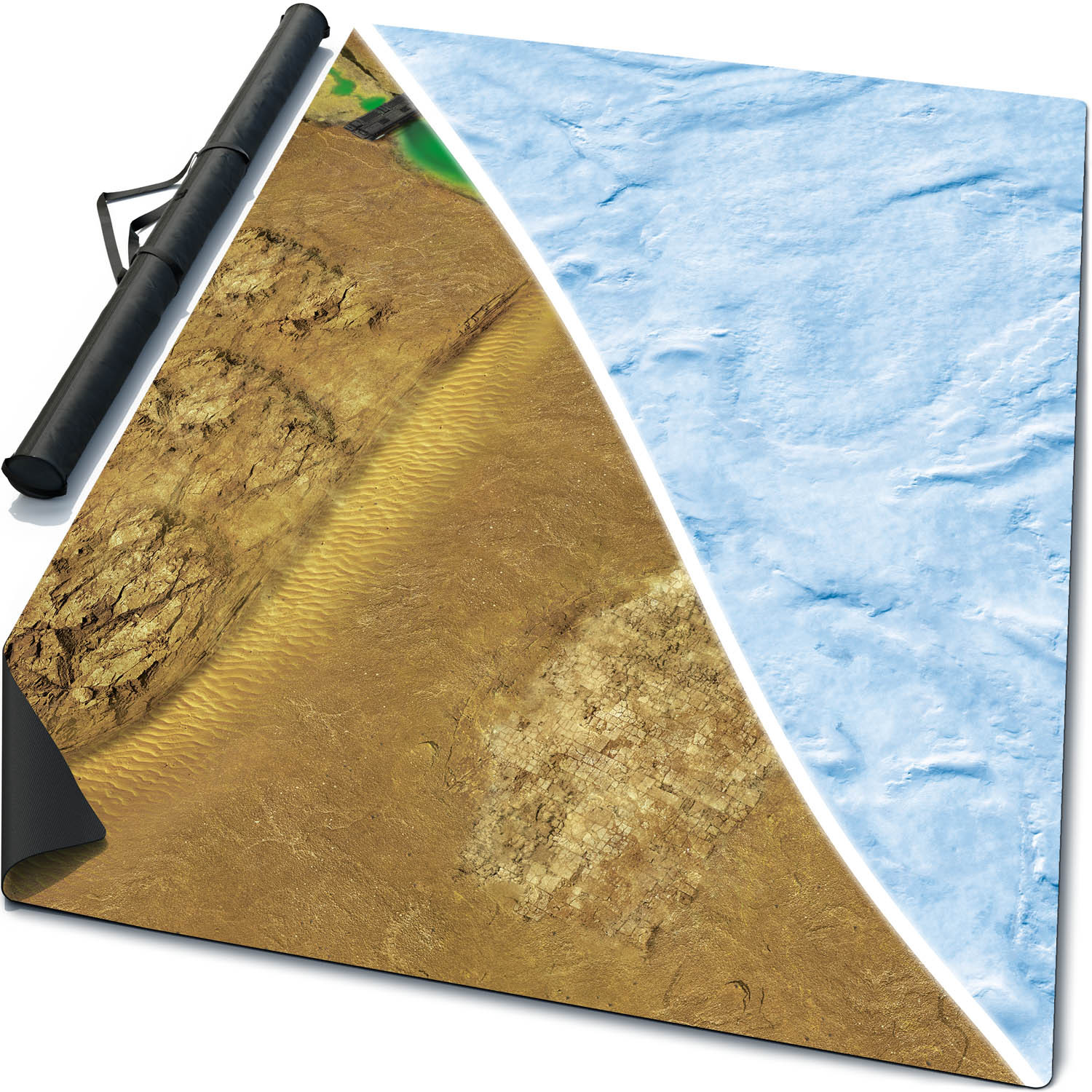 Neoprene Rubber double-sided Battle Mat Siberia + Acid Heart 6x4 Neoprene Rubber double-sided Battle Mat Siberia + Acid Heart 6x4