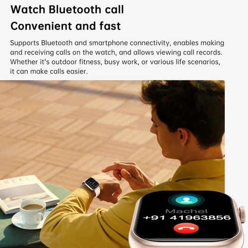 Smartwatch Bluetooth Zegar połączenia Bransoletka temperatury ciała Wodoodporny smartwatch - Zdjęcie 4 z 29