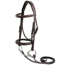 Nunn Finer Venice Fancy Stitch Pony Bridle with Laced Reins
