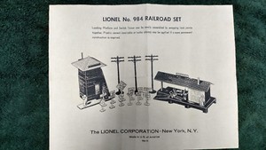 LIONEL-984-RAILROAD-SET-INSTRUCTIONS-PHOTOCOPY