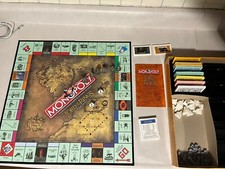 2003 Lord of the Rings Trilogy Monopoly Parker Brothers Complete w/ Pewter &Ring