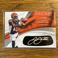 2017 IMMACULATE COLLECTION JOHN ROSS III SILVER AUTO BENGALS #79/99