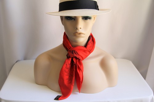 Hermes Aloha Red Silk Scarf. RARE Beautiful Color Hermes Silk Scarf, Perfect!! - Picture 12 of 13