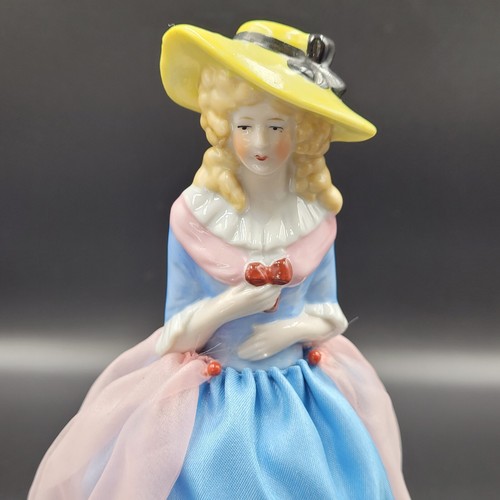 Pin Cushion Sewing Doll Vintage Hand Made Dress and Padding 24cm - Picture 9 of 16