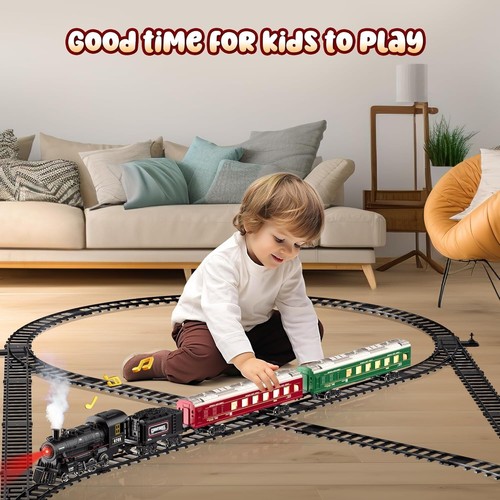 Train Set, Remote Control Train Toys with Luxury Track & Glowing Passenger Ca... - Picture 6 of 8