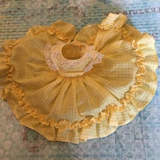 Original Vintage Yellow Pinafore Apron for your 8" Madame Alexander dolls