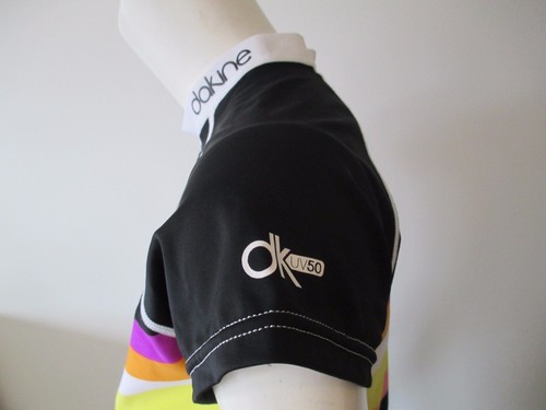 Girls Youth DAKINE Black Stripe Prints Rash Guard Beach Surf Swim Top L - Picture 4 of 7