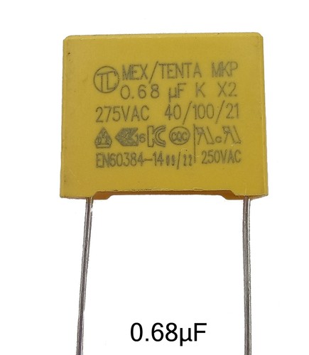 X2 Safety Capacitors 15mm Lead Pitch 275VAC Tenta MPX40 0.022uF to 1uF - Picture 12 of 28