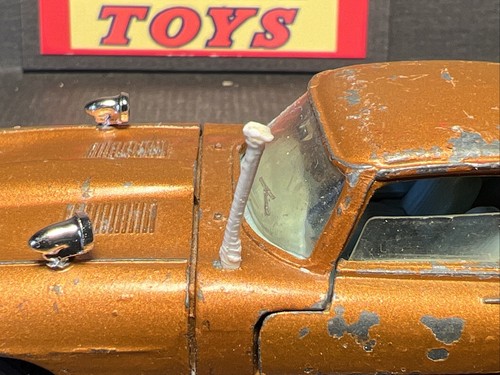 1968-69 Dinky Toys - 131 Jaguar E-Type 2+2 - bronce - espejos répropos y aéreos - Imagen 12 de 12