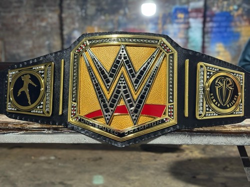 NEW UNDISPUTED CHAMPIONSHIP UNIVERSAL REPLICA BELT 6MM DIECAST ZINC ALLOY ADULT - Picture 5 of 10