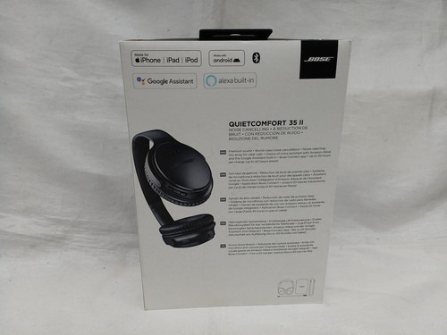 Casque Bluetooth Bose Quiet Comfort QC 35 II Série 2 Noir + Étui & Câbles - Picture 8 of 8