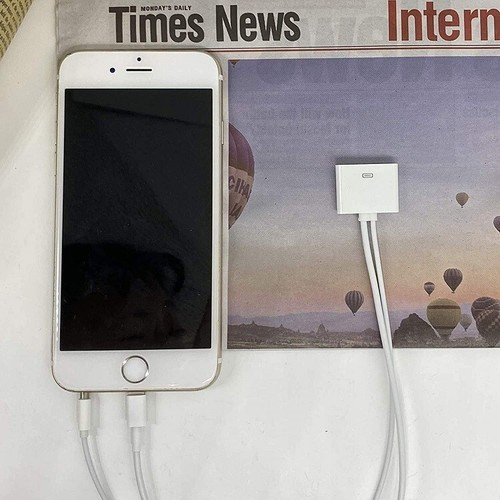 8 Pin/Aux zu 30 Pin Dock Konverter Adapterkabel für iPhone 5 6 7 x XR X 11 Pro - Bild 2 von 5