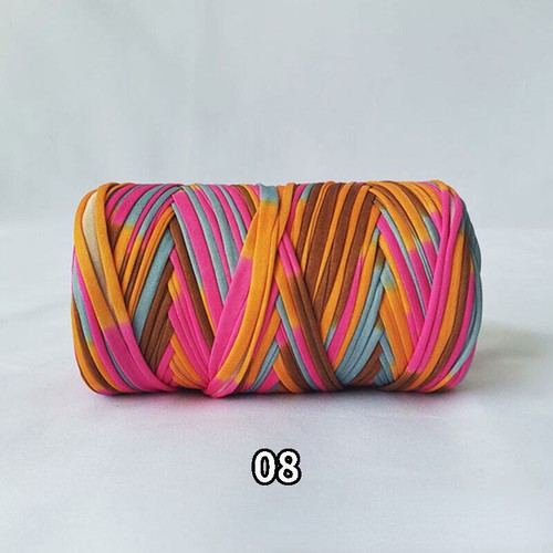 165yards/roll DIY Colorful T-Shirt Yarn Spaghetti Knitting Crochet Cotton Craft - Picture 39 of 42