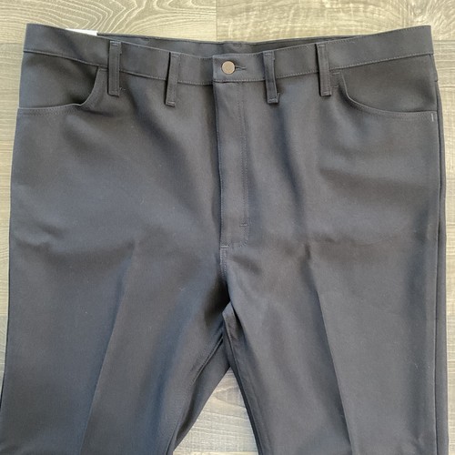 NWT Wrangler 82BK Dress Jeans Men's 44x30 Black Western Pants Polyester - Picture 3 of 11