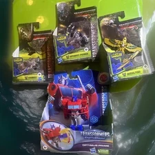 4x NEW Transformers Lot ROTB Optimus Primal, Rhinox, Airazor, +Earthspark Prime