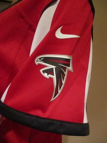 Nike Atlanta Falcons Womens Jersey XL Julio Jones #11 Football Red On Field - Picture 4 of 8