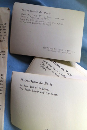 Folletos de viaje de colección de los años 50 de Notre Dame Francia Souvenir 20 fotos portafolletos - Imagen 7 de 7