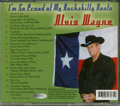 Alvis Wayne - I'm So Proud Of My Rockabilly Roots (CD) - Rock & Roll - Picture 2 of 2