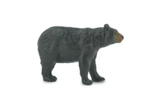 Black Bear Standing Rubber, Realistic, Figure, Model, Toy, 1.5" CH568 BB162