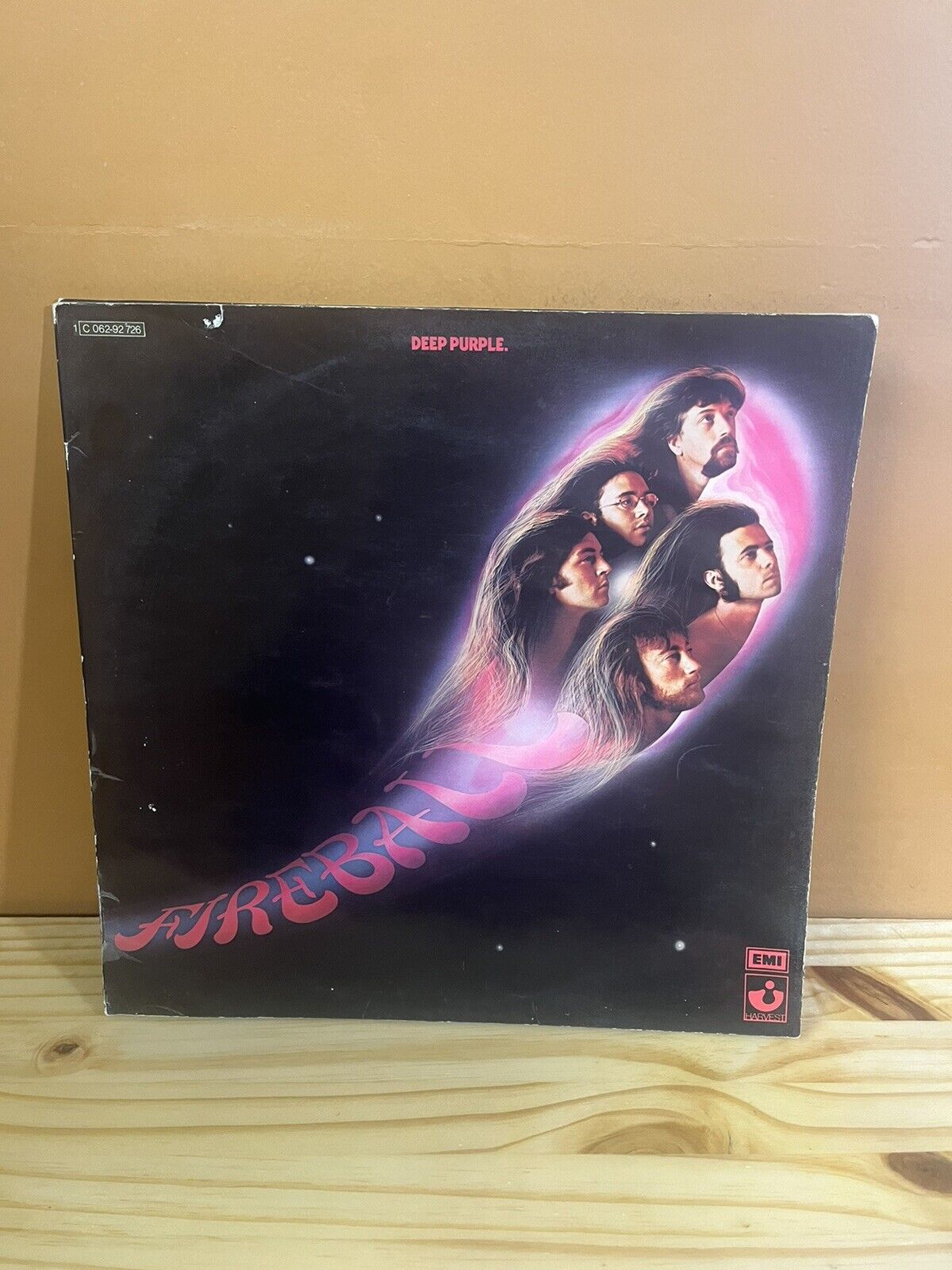 Deep Purple – Fireball 1971 German Press 1C06292726 LP Vinyl  Record VGVG+